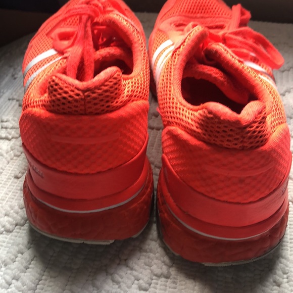 Adidas Mens fluorescent orange boost shoes - Picture 5 of 10